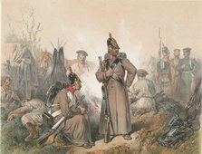 A Scene from the War of Independence in Hungary on 1849, ca. 1849. Artist: Strassgschwandtner, Josef Anton (1826-1881)