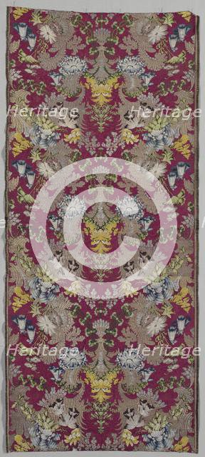 Length of Silk Brocade, 1700-1750. Creator: Unknown.