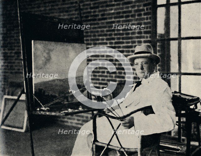 'Painter in Oils - Churchill as an Artist', c1920s, (1945). Creator: Unknown.