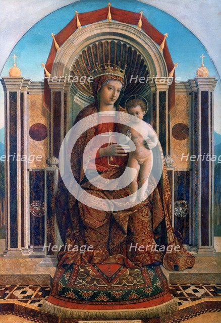 'The Virgin and Child Enthroned', c1475-1485. Artist: Giovanni Bellini
