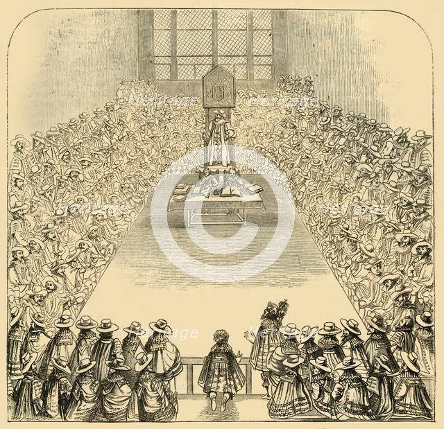 'House of Commons in 1623', (1881). Creator: Unknown.