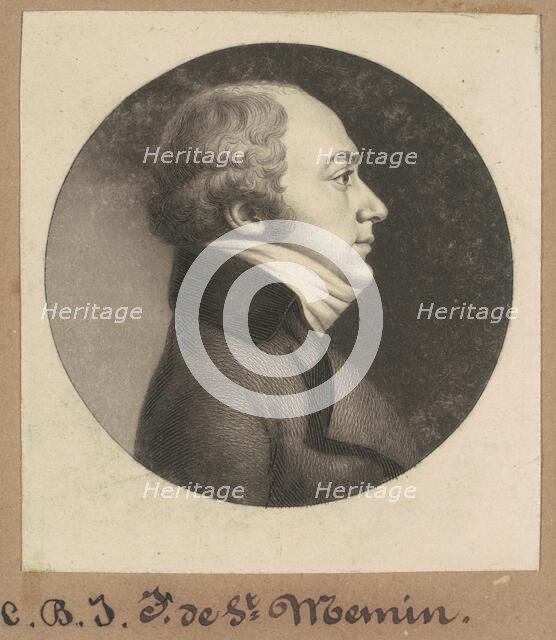 Charles Balthazar Julien Févret de Saint-Mémin, 1801. Creator: Charles Balthazar Julien Févret de Saint-Mémin.