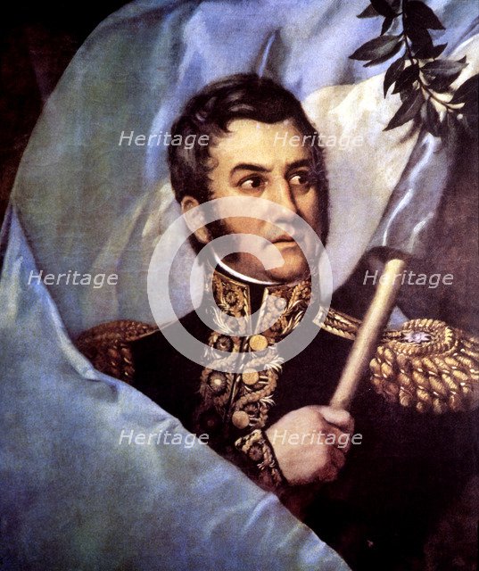 Jose de San Martin (1777-1850), Argentine general and politician, architect of of the Latin Ameri…