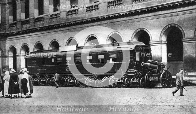 Railway carriage in which the Armistice ending World War I was signed, c1918 (1935). Artist: Unknown