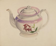 Teapot, c. 1938. Creator: Edward White.