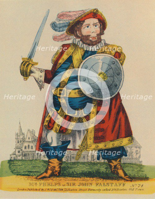 'Samuel Phelps, (1804-1878) as Falstaff', c1860, (1948). Creator: Unknown.