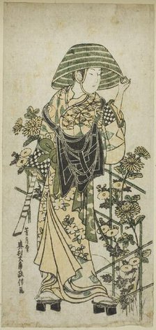 Young Man Dressed as Mendicant Monk, c. 1755. Creator: Okumura Masanobu.