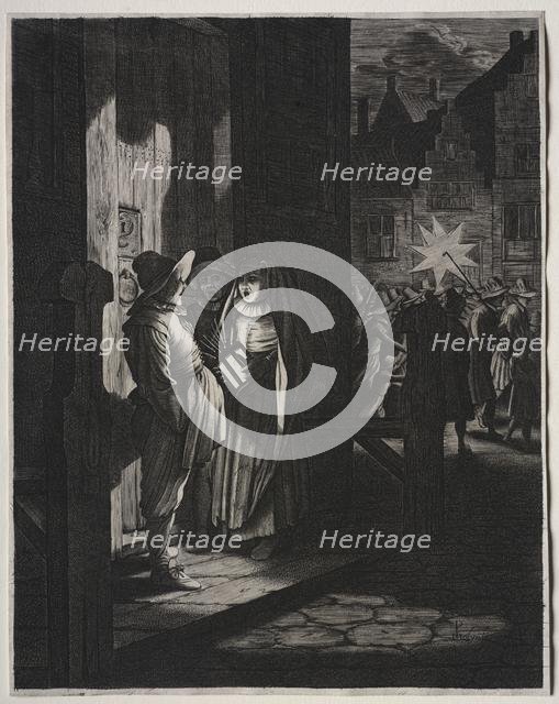 Star of Kings, A Night Piece, 1630. Creator: Jan van de Velde (Dutch, 1620-1662).