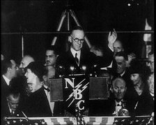 Former President Calvin Coolidge Addressing the Crowd at the Republican Congress in Chicago, 1932. Creator: British Pathe Ltd.