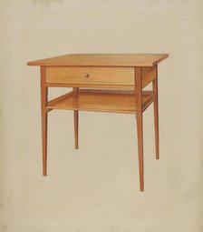 Shaker Table, 1937. Creator: Winslow Rich.