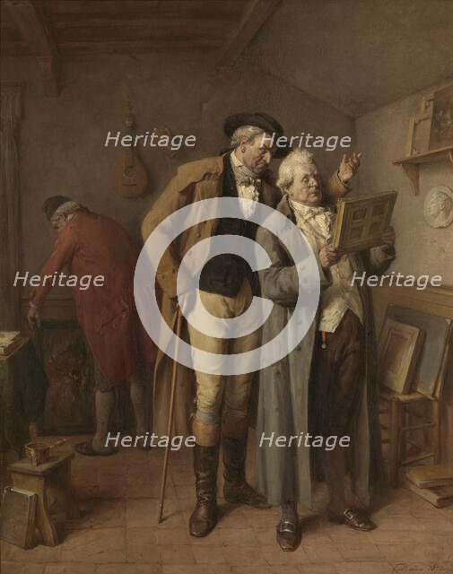 At the Art Dealer, 1873. Creator: Jean-Baptiste Madou.