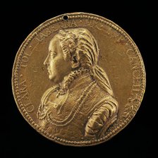 Chiara Taverna, Wife of Francesco Taverna [obverse], c. 1554. Creator: Pietro Paolo Galeotti.