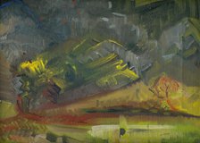 Evening Landscape, 1935-1940. Creator: Arnold Peter Weisz-Kubincan.