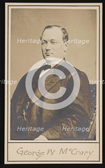 Portrait of George Washington McCrary (1835-1890), Before 1875. Creator: Unknown.