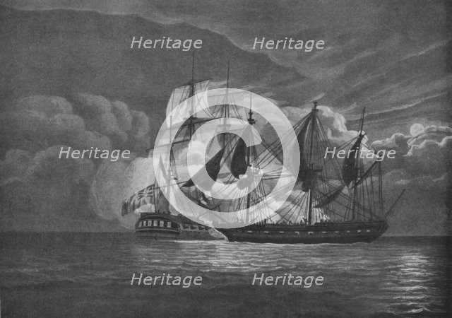 'A Fine Chase and Capture', c1800. Artist: John Augustus Atkinson.