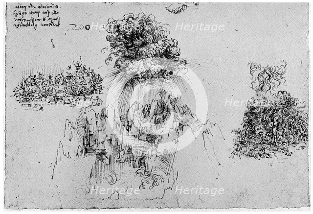 Sketch of the Last Judgement, late 15th or early 16th century (1954). Artist: Leonardo da Vinci