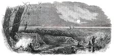 Panorama of New Zealand - Bivouack of Surveyors, 1850. Creator: Unknown.