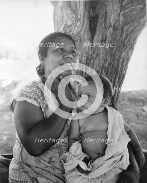 Mexican mother in California, 1935. Creator: Dorothea Lange.