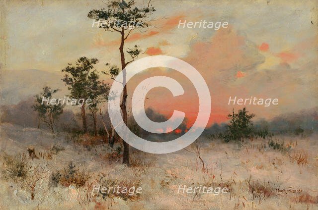 Sunset, 1901. Creator: Felicián Moczik.