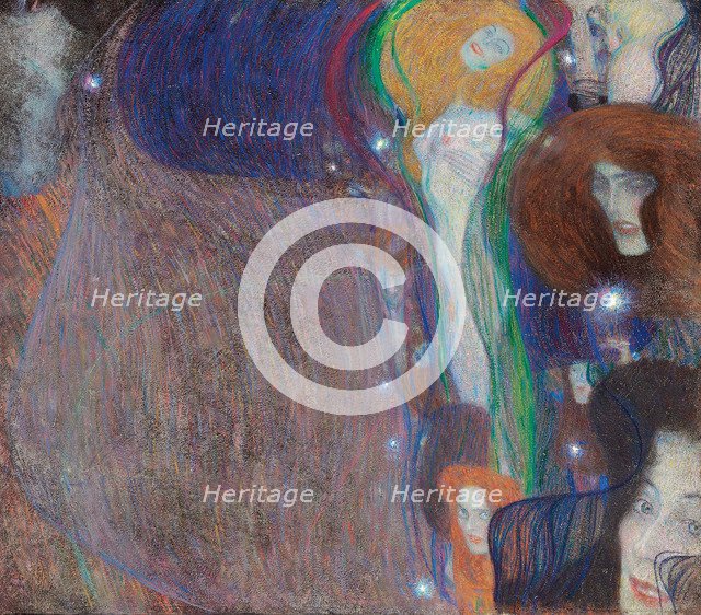 Ghost Lights. Artist: Klimt, Gustav (1862-1918)
