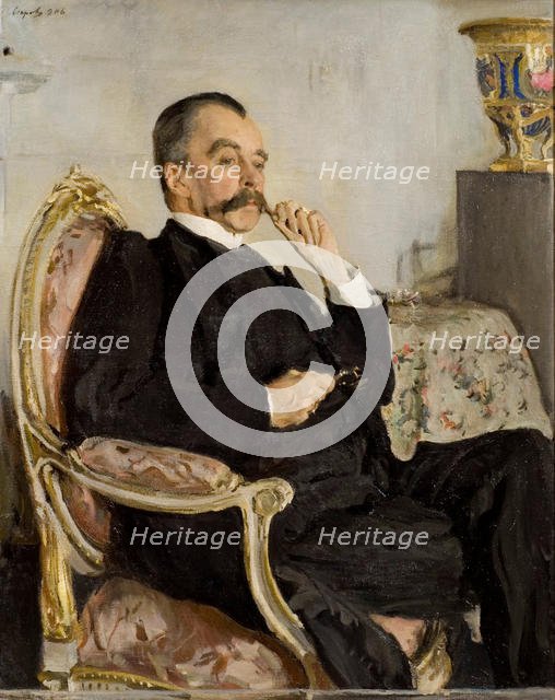 Portrait of Prince Vladimir Mikhaylovich Golitsyn (1847-1932), 1906. Creator: Serov, Valentin Alexandrovich (1865-1911).