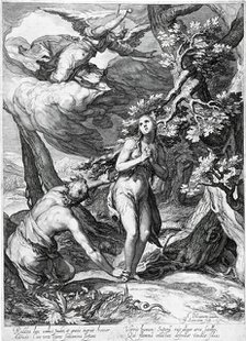 The Expulsion of Adam and Eve from Paradise, c1604. Creator: Jan Saenredam.