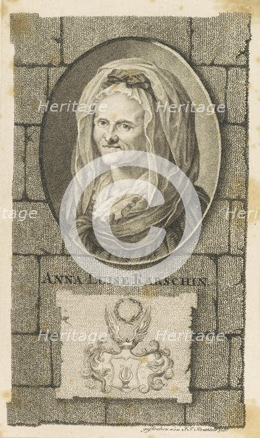 Portrait of Anna Louisa Karsch (1722-1791), 1796. Creator: Krethlow, Johann Friedrich (1767-1842).