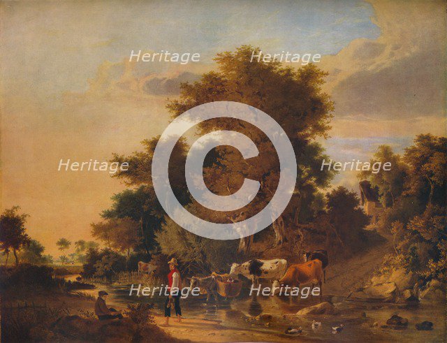 'The Travelling Tinker', c1829, (1938). Artist: George Vincent.