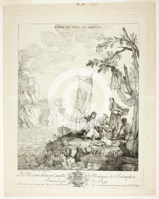 View of the Port of Dieppe, c. 1727. Creator: Jean-Baptiste Oudry.