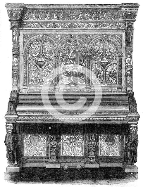The International Exhibition: pianoforte by Messrs. Allison, of Wardour-street, 1862. Creator: Unknown.