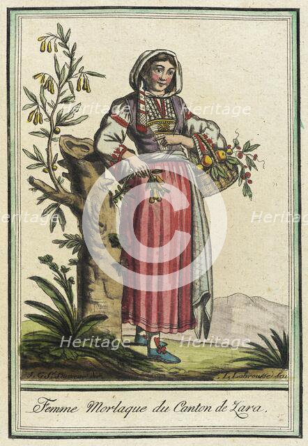 Costumes de Différents Pays, 'Femme Morlaque du Canton de Zara', c1797. Creator: Jacques Grasset de Saint-Sauveur.