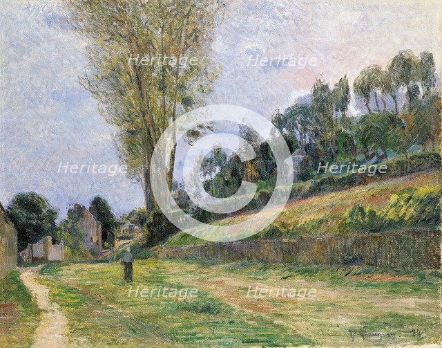 Street in Rouen, 1884. Artist: Gauguin, Paul Eugéne Henri (1848-1903)