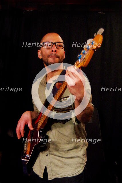 Michael Searl, Aaron Liddard Quintet, Verdict Jazz Club, Brighton, East Sussex, 25 Mar 2023. Creator: Brian O'Connor.
