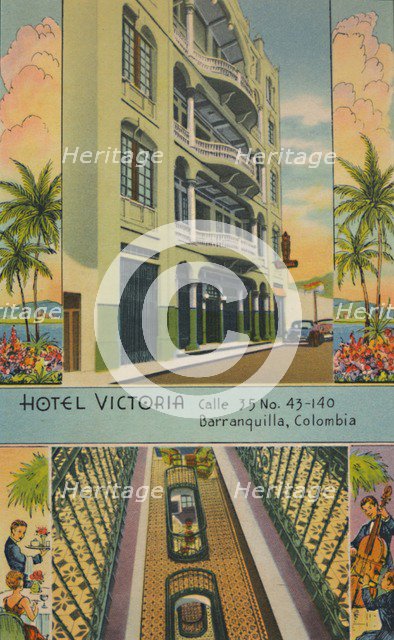 'Hotel Victoria: Calle 35 No.43-140, Barranquilla, Colombia', c1940s. Artist: Unknown.