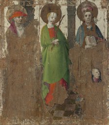 Three Saints, c. 1450. Artist: Lochner, Stephan (ca 1400/10-1451)