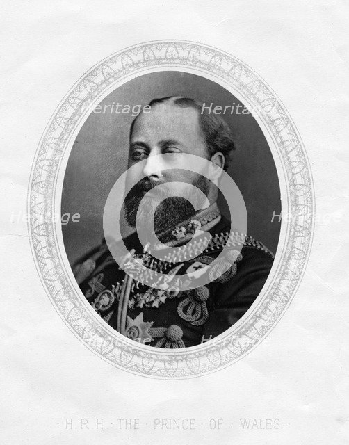 The Prince of Wales, 1877. Artist: Unknown