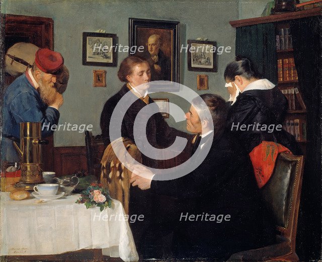 The Farewell. Artist: Backer, Harriet (1845-1932)