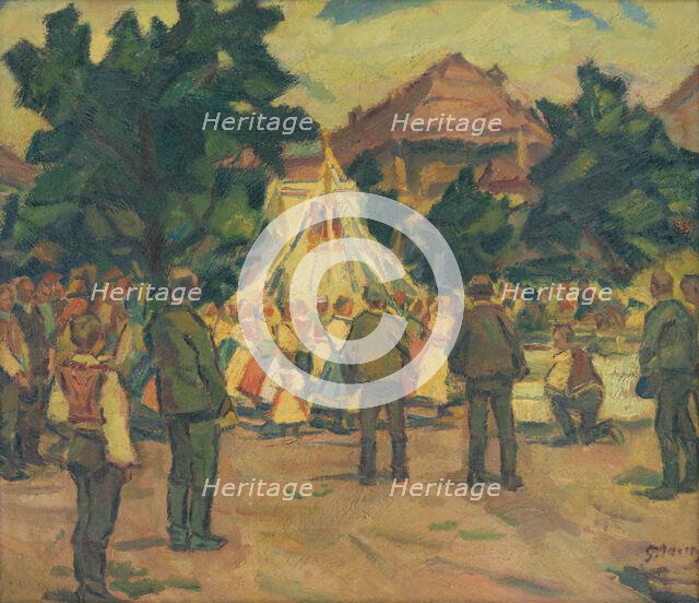 Prayer Meeting near Pezinok, 1937. Creator: Gustav Mally.