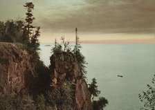 Pulpit Rock, Presque Isle [Park], Lake Superior, c1898. Creator: Unknown.