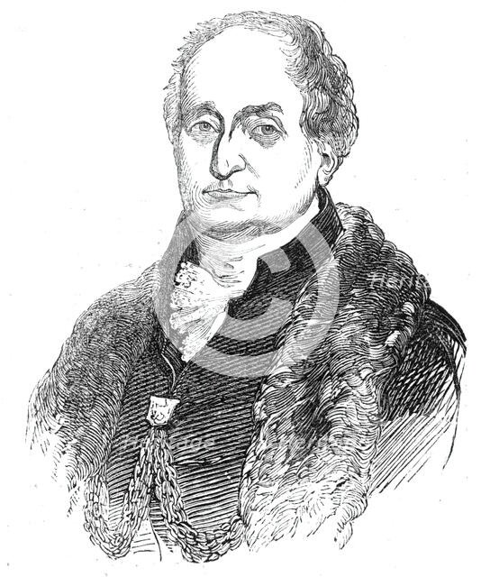 Mr. Alderman Brown, the newly elected chamberlain, 1844. Creator: Unknown.