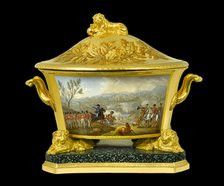 Soup tureen depicting the Battle of Vimeiro, Portugal, 1808 (1817-1819). Artist: Unknown.