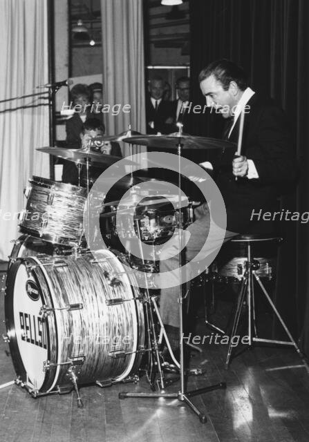 Louis Belson, London Drum Clinic, 1967. Creator: Brian Foskett.