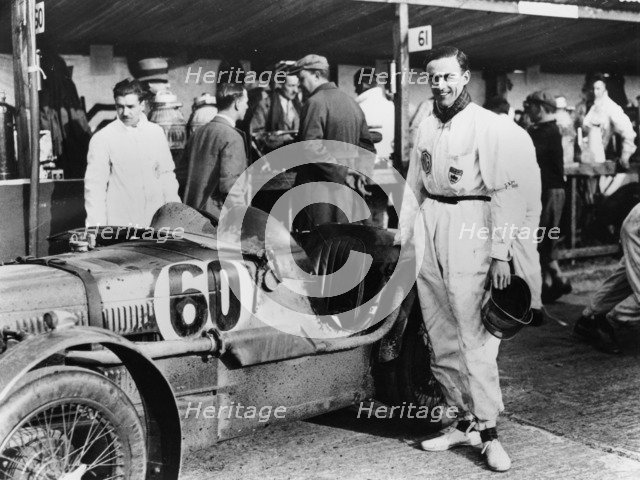 The Earl of March with a C type MG, 1931(?). Artist: Unknown