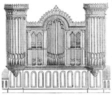 Great Organ at Barmen, Rhenish Prussia, 1858. Creator: Unknown.