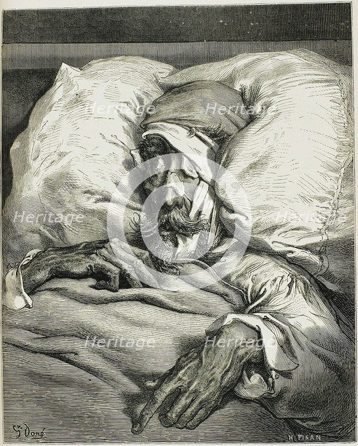 Illustration from the novel Don Quixote, by Miguel de Cervantes, 1863.  Artist: Gustave Doré