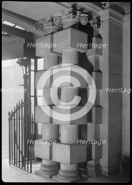 The Mansion House and attached railings, High Street, Doncaster, 1942. Creator: George Bernard Wood.