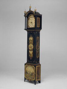 Tall Case Clock, 1820/84. Creators: Silas Hoadley, Uriah Dyer.