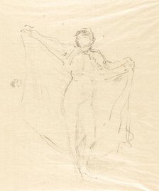 La Danseuse: A Study of the Nude, c. 1891. Creator: James Abbott McNeill Whistler.