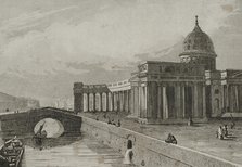 Kazan Cathedral, Saint Petersburg, Russia, 1839. Creator: Paul Dumouza.