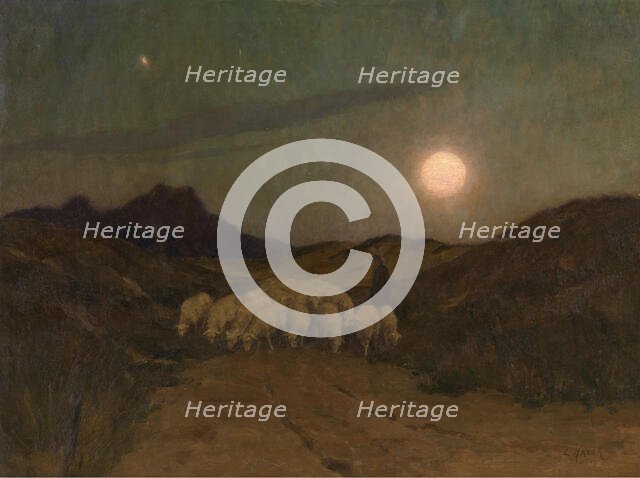 Evening in the Kempen, 1922. Creator: Leopold Haeck.